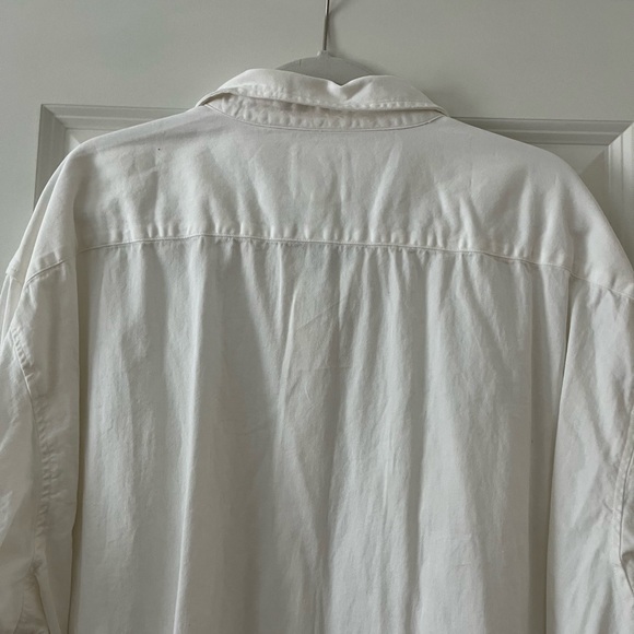 NWT Aerie White Casual Button Down Shirt - Picture 4 of 4